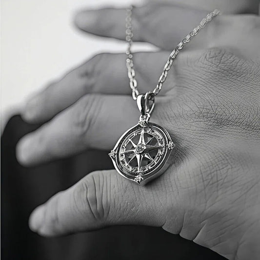 COMPASS STERLING SILVER PENDANT (SERP-111)