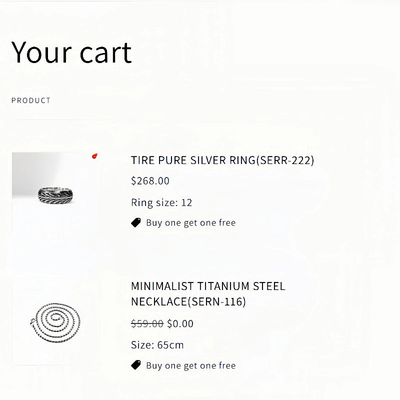 TIRE PURE SILVER RING(SERR-222)
