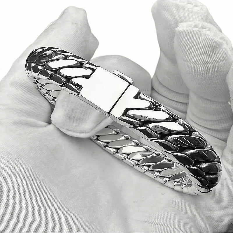 HANDCRAFTED PURE SILVER BRACELET(SERB-116)