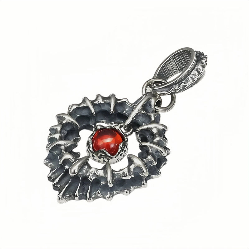 DEMON EYES STERLING SILVER PENDANT (SERP-106)