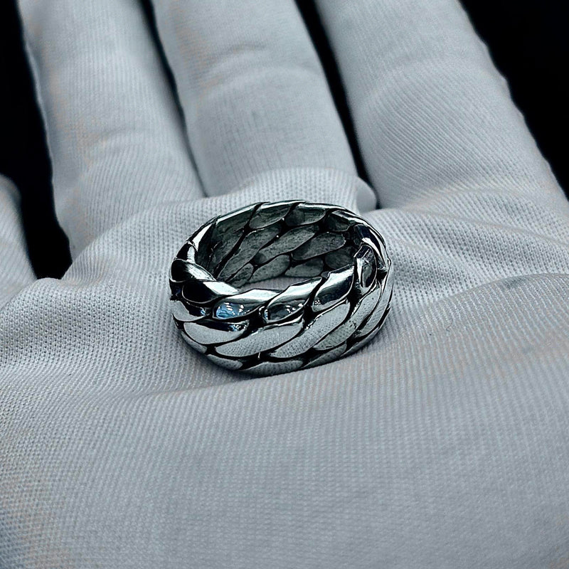 CHAIN PURE SILVER RING(SERR-188 MAX)