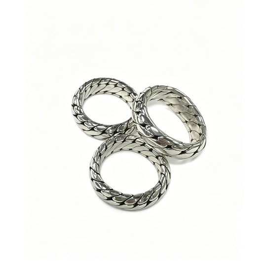 CHAIN PURE SILVER RING(SERR-188)