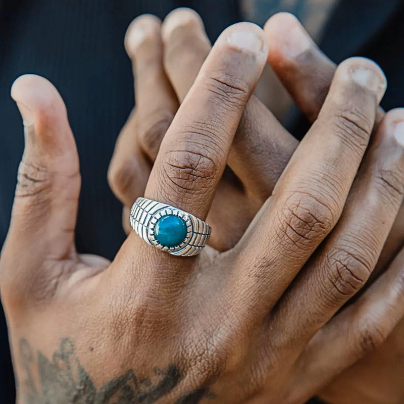 OLD MONEY STYLE STERLING SILVER RING(SERR-230)