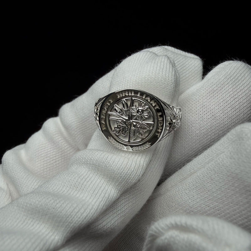 HANDMADE PURE SILVER SIGNET RING(SERR-268)