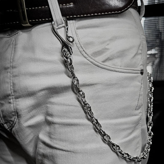 HANDMADE SILVER WALLET CHAIN(SERC-668)