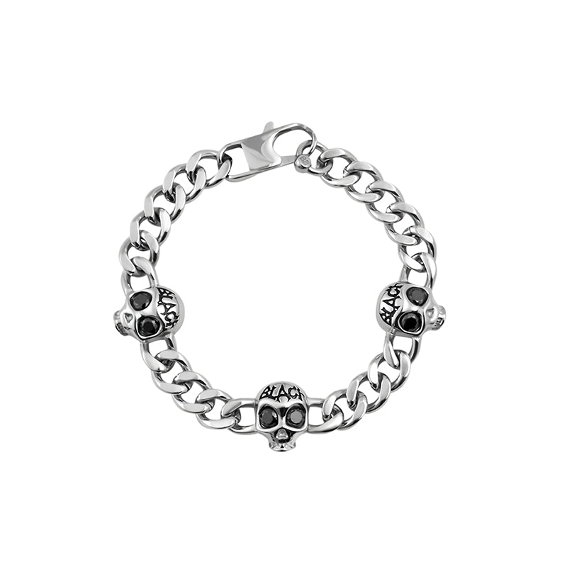 BLACK HEAD STEEL BRACELET(SERB-113)