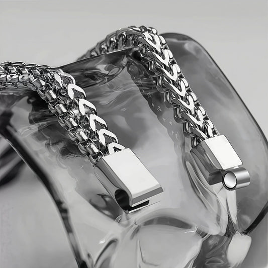 DOUBLE LAYER STEEL BRACELET(SERB-117)