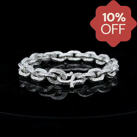 KNIGHT PURE SILVER BRACELET(SERB-120)