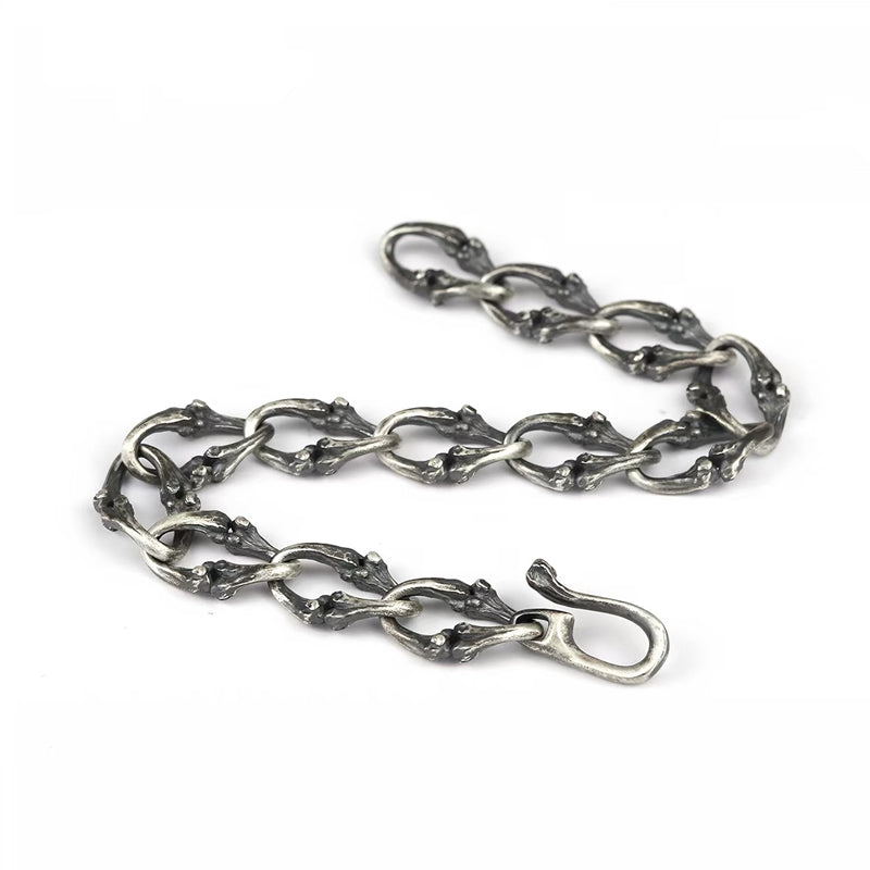 CUBAN CHAIN STEEL BONE BRACELET(SERB-126)