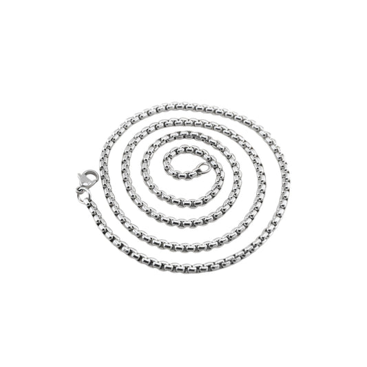 BOX CHAIN STEEL NECKLACE(SERN-116)