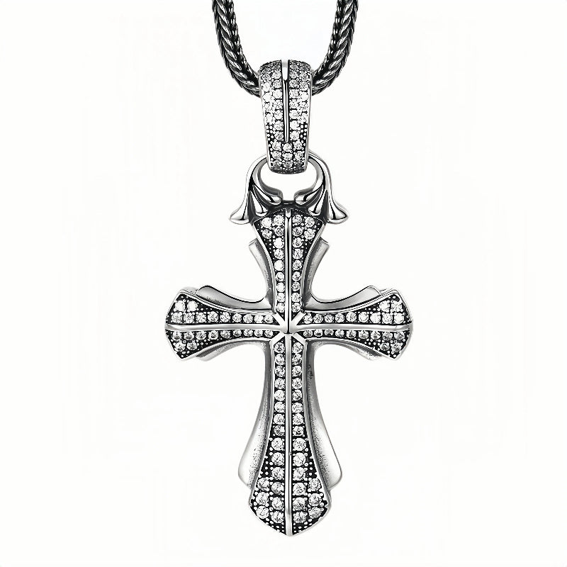LUXURY CROSS STERLING SILVER PENDANT (SERP-106)