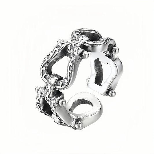 INTERLOCKING STERLING SILVER RING(SERR-102)
