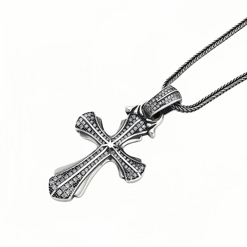 LUXURY CROSS STERLING SILVER PENDANT (SERP-106)
