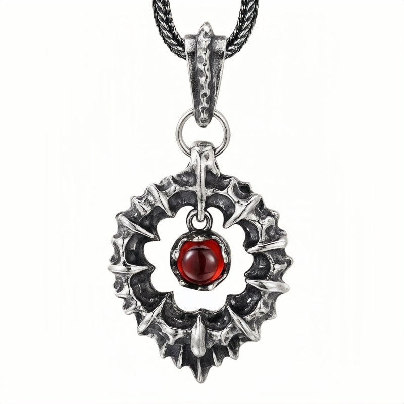 DEMON EYES STERLING SILVER PENDANT (SERP-106)