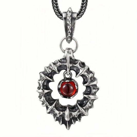 DEMON EYES STERLING SILVER PENDANT (SERP-106)