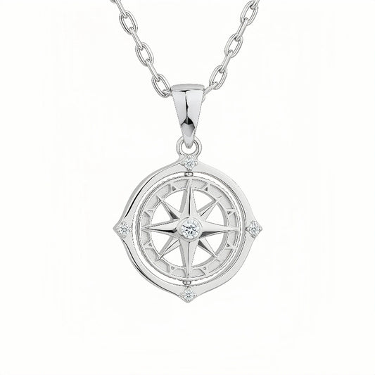 COMPASS STERLING SILVER PENDANT (SERP-111)