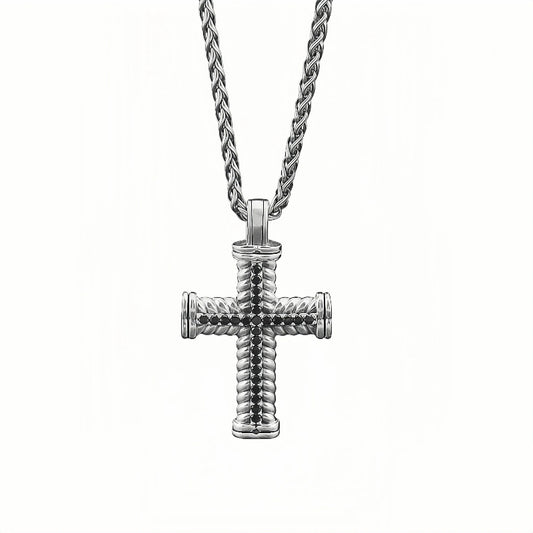 TWISTED STERLING SILVER PENDANT (SERP-218)
