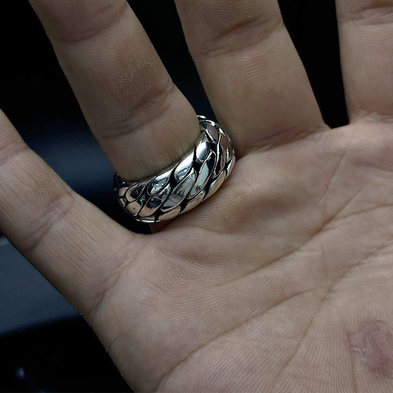 CHAIN PURE SILVER RING(SERR-188 MAX)