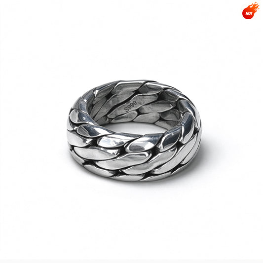 CHAIN PURE SILVER RING(SERR-188 MAX)