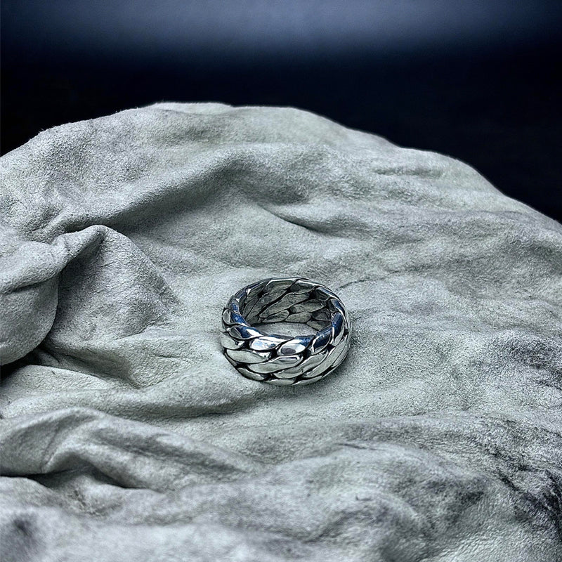 CHAIN PURE SILVER RING(SERR-188 MAX)