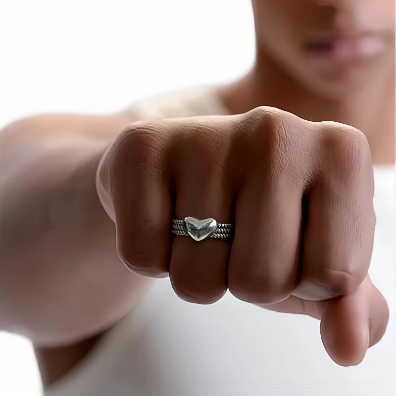 LOVE STERLING SILVER RING(SERR-117)