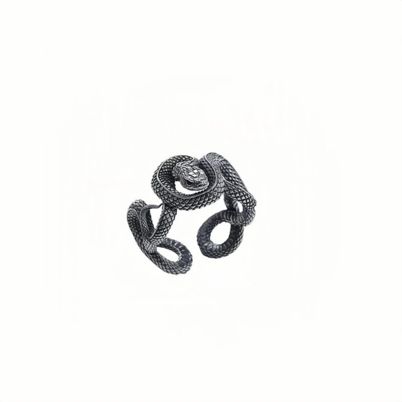 SNAKE STERLING SILVER RING(SERR-125)