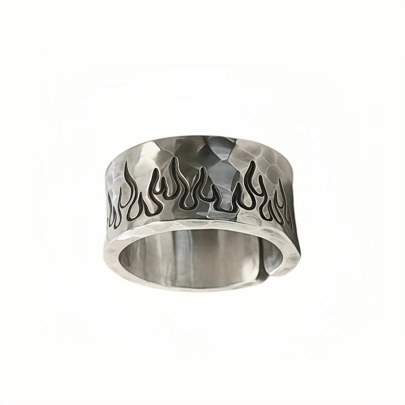 BLAZE STERLING SILVER RING(SERR-196)