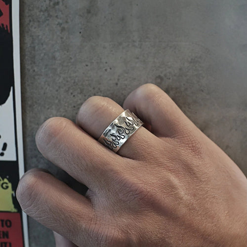 BLAZE STERLING SILVER RING(SERR-196)