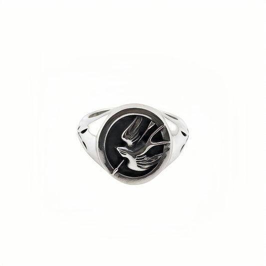 SWALLOW STERLING SILVER RING(SERR-202)