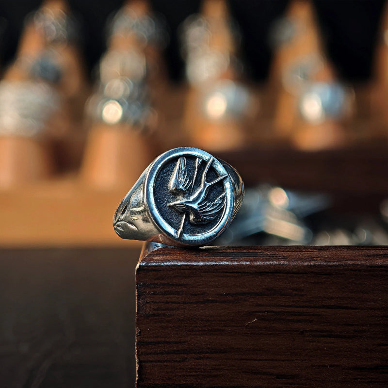 SWALLOW STERLING SILVER RING(SERR-202)