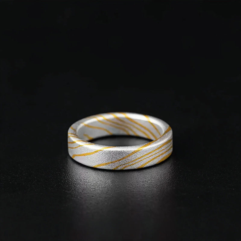 GALACTIC GOLD SILVER RING(SERR-208)