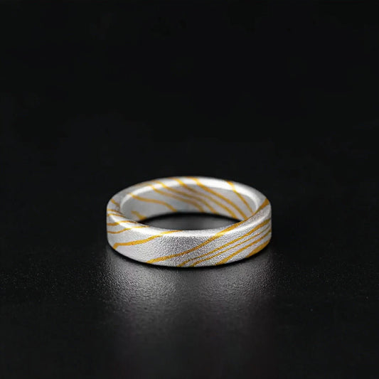 GALACTIC GOLD SILVER RING(SERR-208)