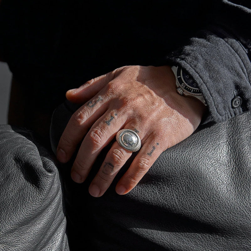 FIRMAMENT STERLING SILVER RING(SERR-215)