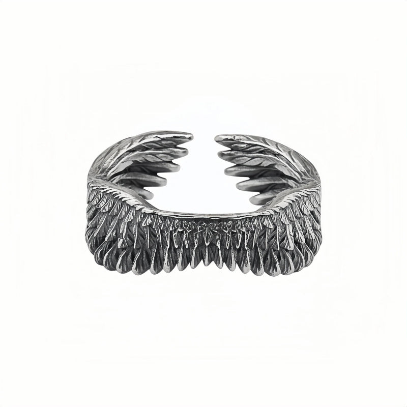 ANGLE STERLING SILVER RING(SERR-217)