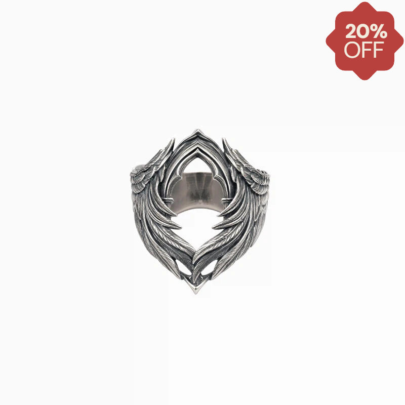 WING STAINLESS STEEL RING(SERR-232)