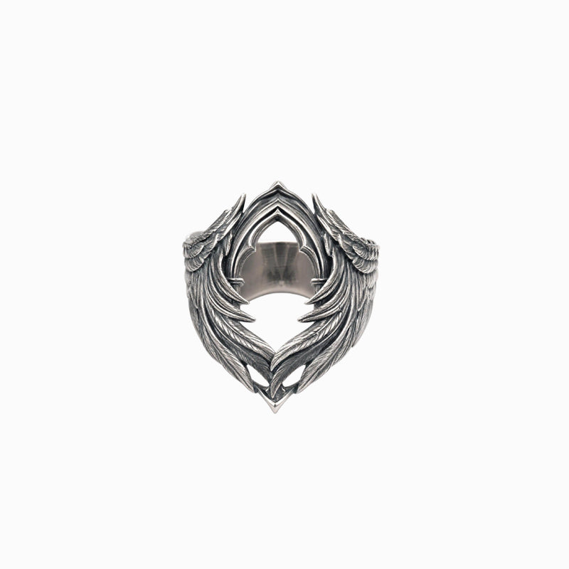 WING STAINLESS STEEL RING(SERR-232)