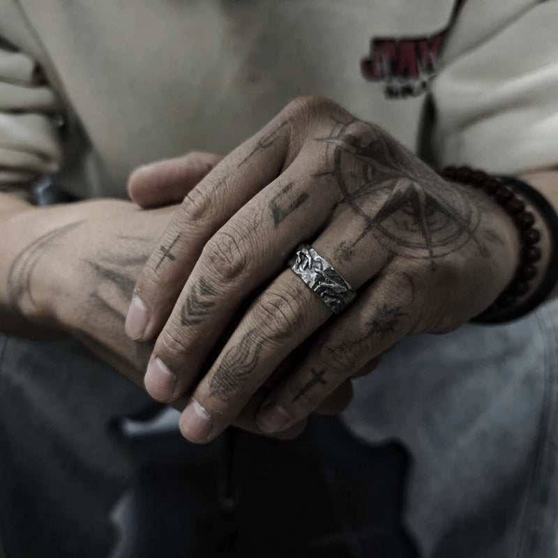 HAND OF GOD STERLING SILVER RING(SERR-269)