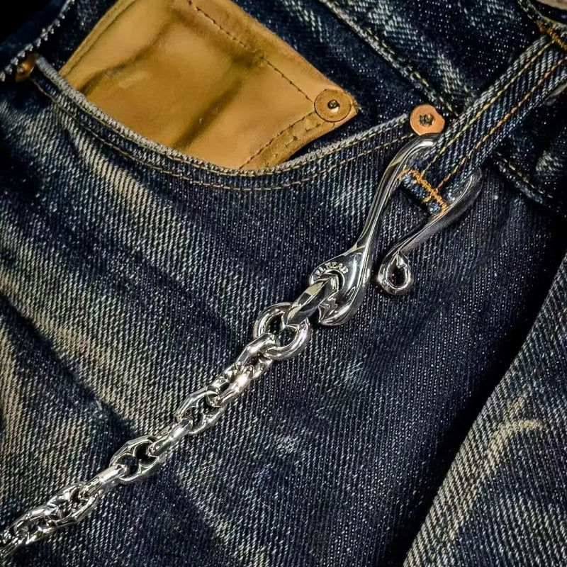HANDMADE SILVER WALLET CHAIN(SERC-668)