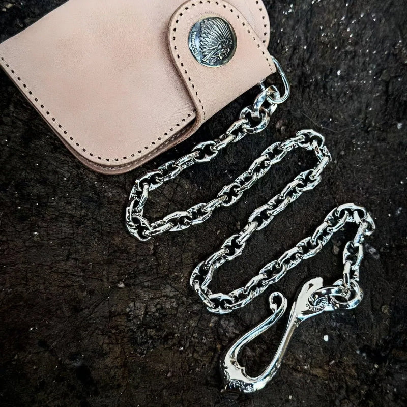 HANDMADE SILVER WALLET CHAIN(SERC-668)