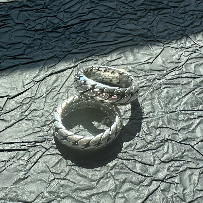 CHAIN PURE SILVER RING(SERR-188)